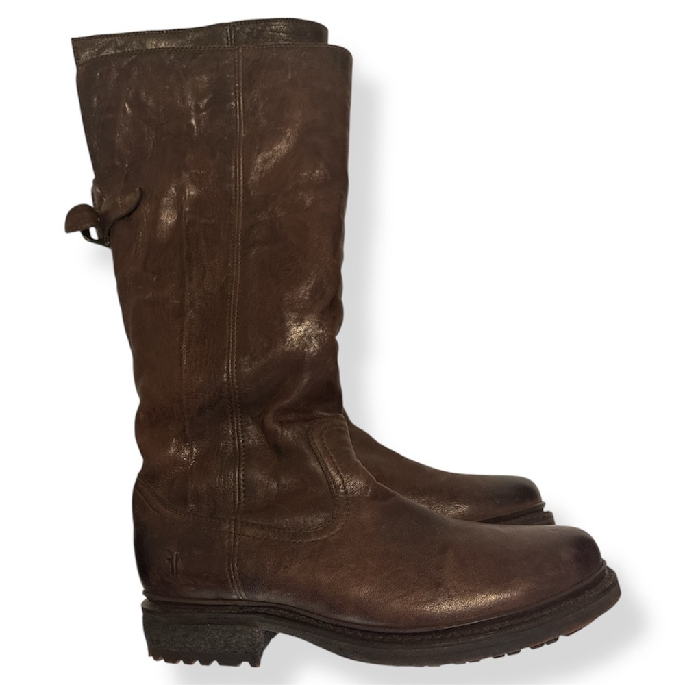 Frye Women's Valerie Leather Boots- Shearling Wool Lined- Retail +$400